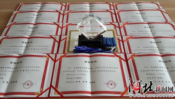 河北轻工学院学子BIM网络大赛中获佳绩