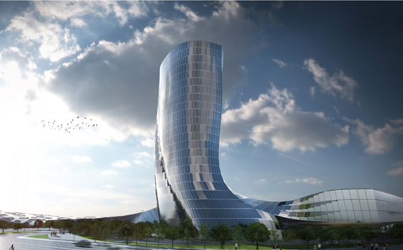 BIM助力湘江欢乐城项目朗豪度假酒店核心筒顺利封顶