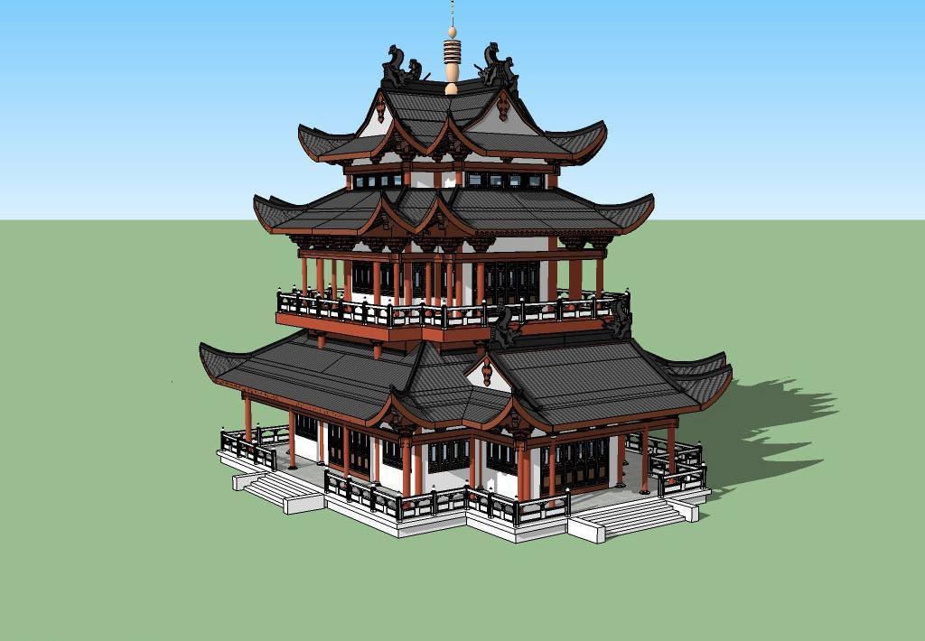 首个文昌阁3D模型出炉 首个文昌阁3D模型出炉