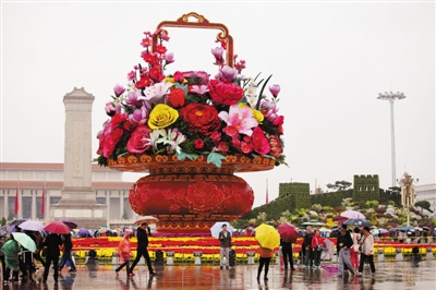 天安门花坛用3D打印技术