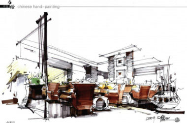 大量建筑手绘资料合集，包含手绘名家-BIM建筑网