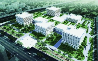 BIM技术助力浦口新城医疗中心一期工程封顶