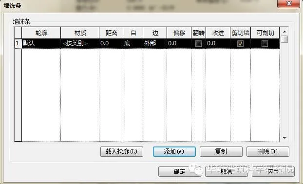 如何用revit处理墙饰条与分隔缝