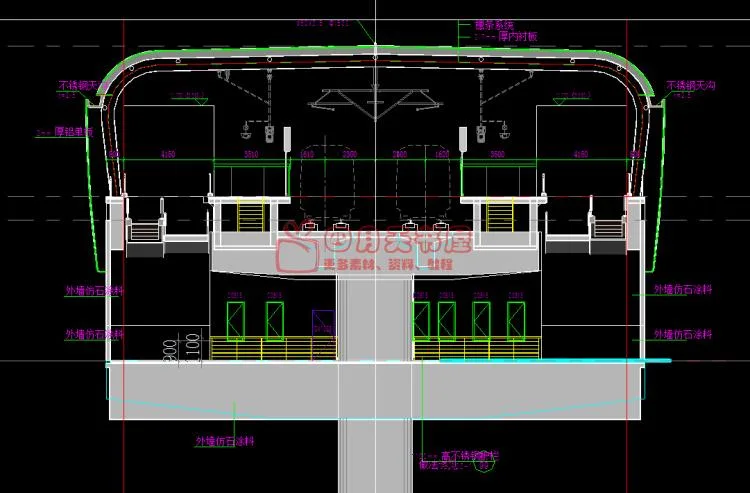 地铁站BIM项目revit模型 建筑结构土建机电设计设备管线综合REVIT地铁模型