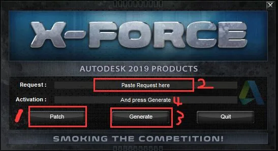 Autodesk2019全系列注册机，适合Revit2019/Navisworks2019/CAD2019等注册激活 X-FORCE免费绿色(附序列号+使用教程) 32/64位