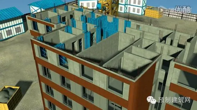 装配式|BIAD IBC大连万科城项目装配式实验楼施工全流程BIM演示