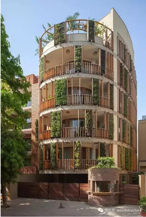装配式|木结构建筑：婀娜多姿的曲线式住宅