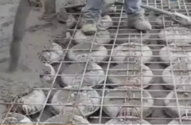 装配式| 第一次见！德国人浇筑楼板混凝土时把塑料球放里面，难道是偷工减料？-BIM建筑网