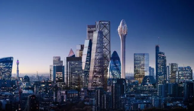 BIM建筑|福斯特事务所颁布伦敦新地标“郁金喷鼻”计划，俯瞰“小黄瓜”