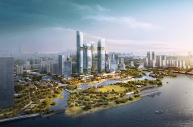 BIM建筑|广州CBD南区呈现新城市景不雅，由德国安博戴水道+庄子玉工作室结合打造年夜湾区新门户-BIM建筑网