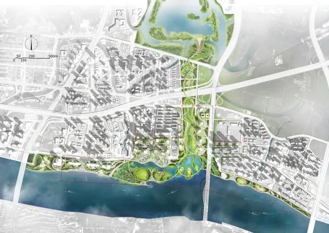 BIM建筑|广州CBD南区呈现新城市景不雅，由德国安博戴水道+庄子玉工作室结合打造年夜湾区新门户