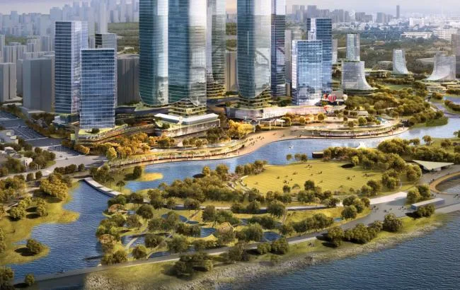 BIM建筑|广州CBD南区呈现新城市景不雅，由德国安博戴水道+庄子玉工作室结合打造年夜湾区新门户