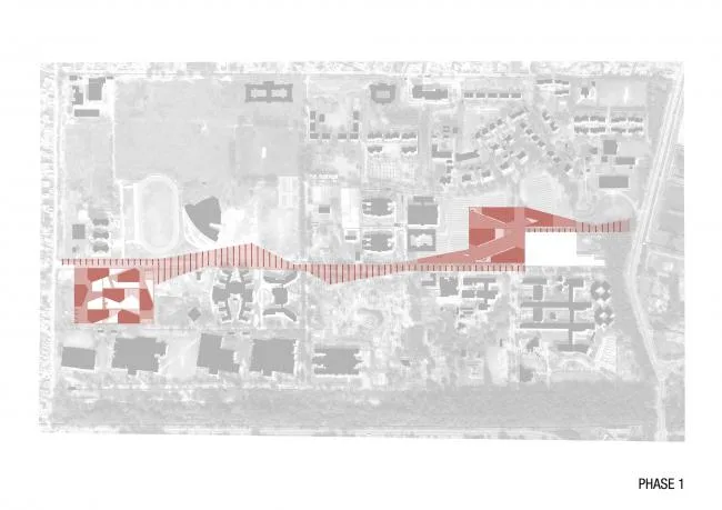 BIM建筑|火红色衬着年夜地，喧哗和安静并存：塔帕年夜学学生宿舍一期工程