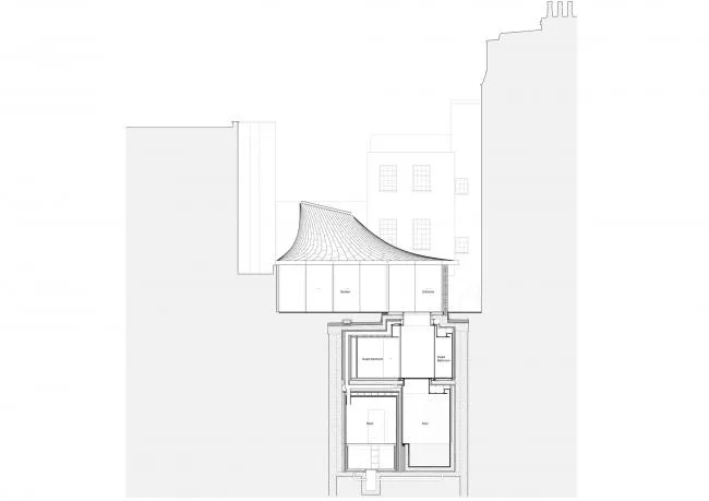 BIM建筑|弧曲屋顶瞻仰天空，栖身空间深埋年夜地——伦敦隐秘的花圃室第