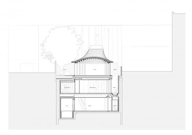 BIM建筑|弧曲屋顶瞻仰天空，栖身空间深埋年夜地——伦敦隐秘的花圃室第