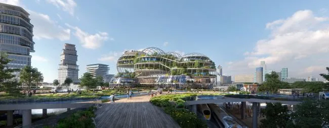 BIM建筑|UNStudio颁布荷兰海牙“中心立异区”计划，应对将来城市成长和可连续性