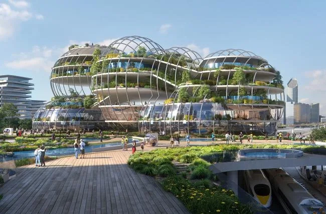 BIM建筑|UNStudio颁布荷兰海牙“中心立异区”计划，应对将来城市成长和可连续性
