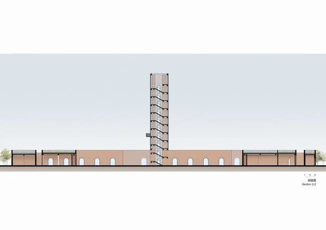 BIM建筑|湿地中的红砖塔 / 空格建筑