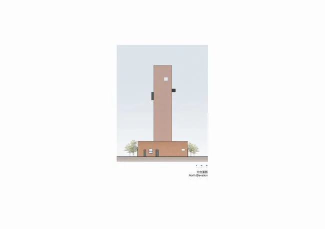 BIM建筑|湿地中的红砖塔 / 空格建筑