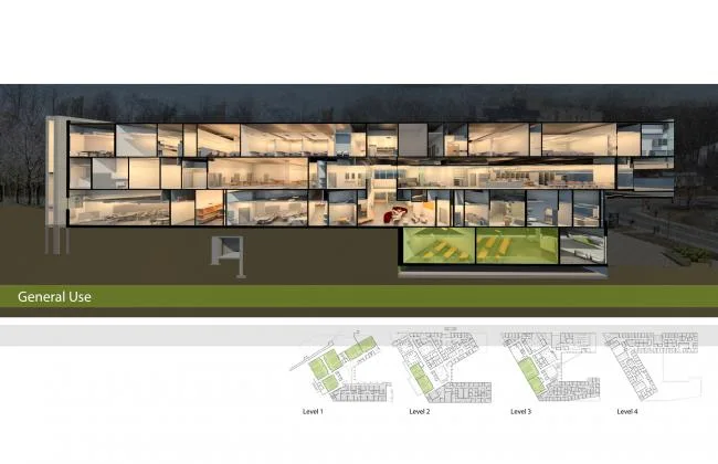 BIM建筑|跨界交换空间——西安粗略年夜学护理学院与信息媒体研讨院讲授楼