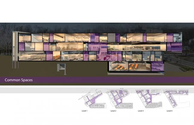 BIM建筑|跨界交换空间——西安粗略年夜学护理学院与信息媒体研讨院讲授楼