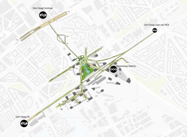 BIM建筑|UNStudio颁布荷兰海牙“中心立异区”计划，应对将来城市成长和可连续性