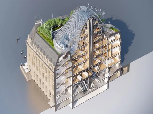 BIM建筑|卢森堡市波斯特酒店计划颁布，百年建筑的“将来变形记”