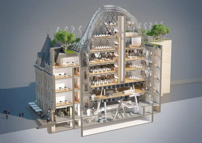 BIM建筑|卢森堡市波斯特酒店计划颁布，百年建筑的“将来变形记”