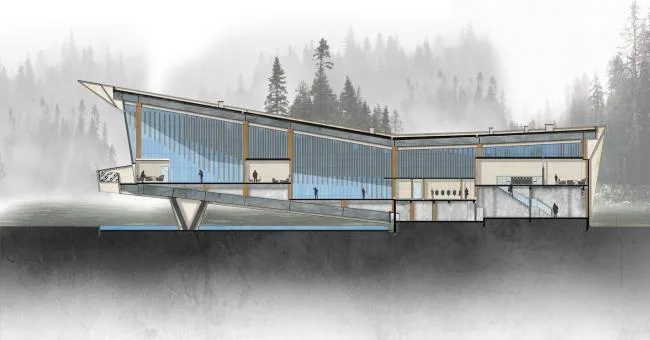 BIM建筑|展翅而飞的鹰：武汉朗廷元著生涯方法体验馆 / 成执建筑