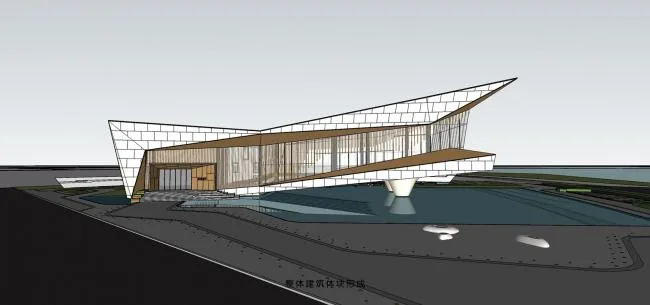 BIM建筑|展翅而飞的鹰：武汉朗廷元著生涯方法体验馆 / 成执建筑
