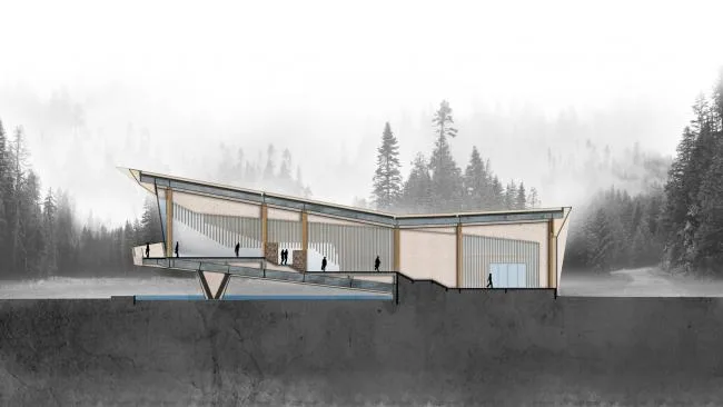 BIM建筑|展翅而飞的鹰：武汉朗廷元著生涯方法体验馆 / 成执建筑