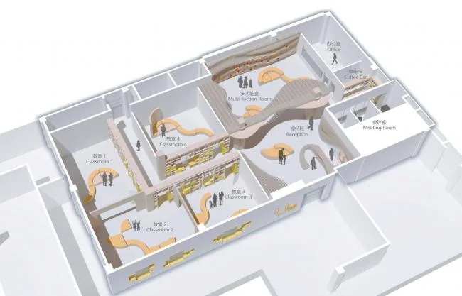 BIM建筑|石家庄“U米 ● play”儿童教导戏剧艺术中间 / 非静止建筑设计