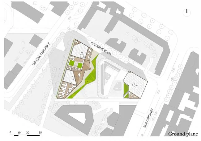 BIM建筑|棱角分明，有机生态的微城市中间——巴黎公园综合体/Jean Bocabeille建筑师事务所
