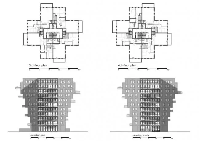 BIM建筑|垂直悬挑的“漂亮景致”：荷兰Belvedere 年夜楼 / René van Zuuk Architects