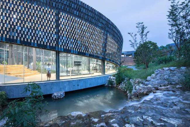 BIM建筑|溪边栖居水月馆——景德镇三宝蓬陶瓷设计中间