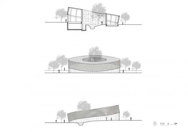 BIM建筑|溪边栖居水月馆——景德镇三宝蓬陶瓷设计中间