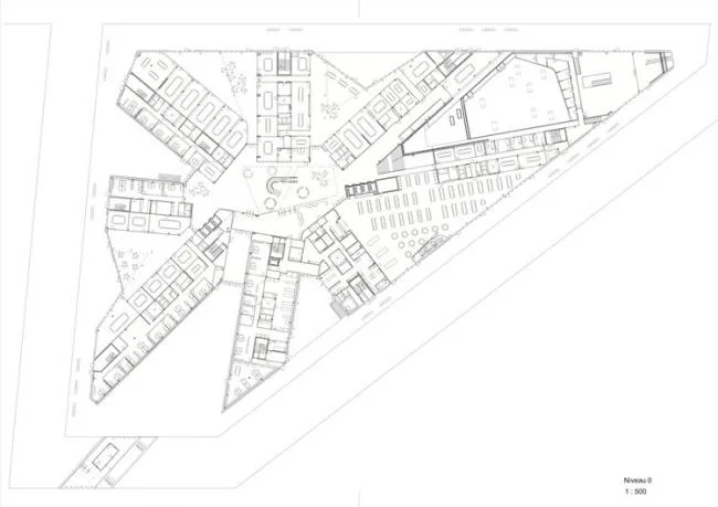 BIM建筑|八角星的体量外形好像伸向世界的灵敏触角/丹麦结合国城办公中间年夜楼