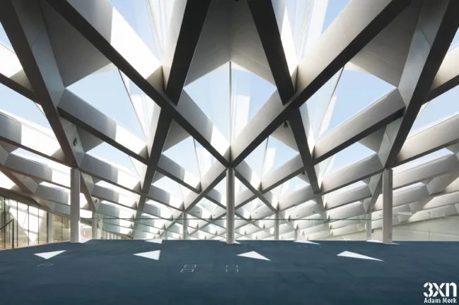 BIM建筑|披鳞片形如折纸屋顶的海港储蓄银行/3XN建筑师事务所