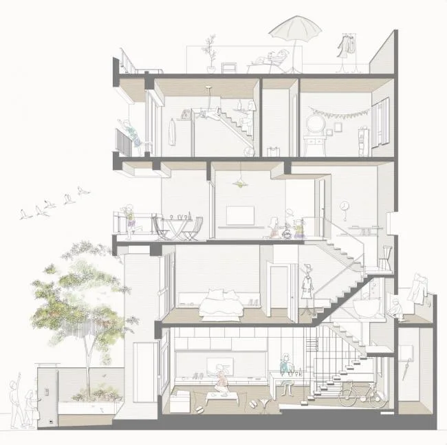 BIM建筑|孑然矗立，守护家人的“F”之家