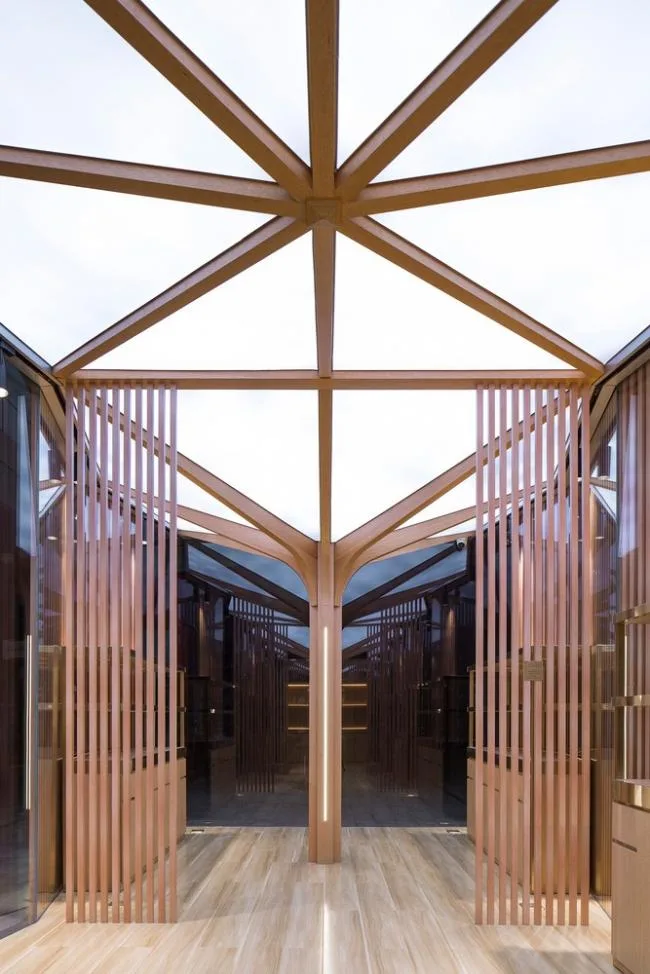 BIM建筑|张开胳臂，伞骨下营造澄明空间：承启造物非遗快闪店 / UUA建筑师事务所