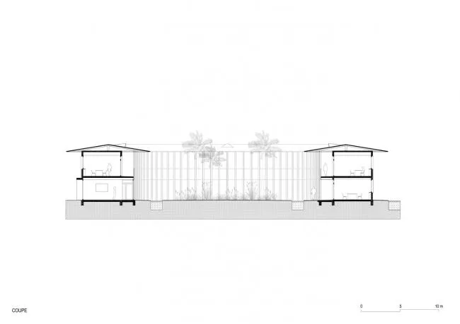 BIM建筑|带有热带建筑记忆的法国驻海地年夜使馆 / Explorations Architecture