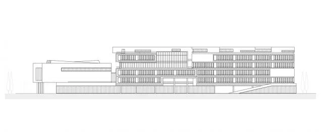 BIM建筑|嵌套的多彩盒子：华中师范年夜学从属龙园黉舍 / 筑博设计-结合公设 + H DESIGN