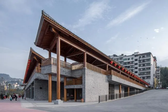 BIM建筑|解构的屋顶 | 云阳四方井办事建筑 / 深圳汤桦建筑设计