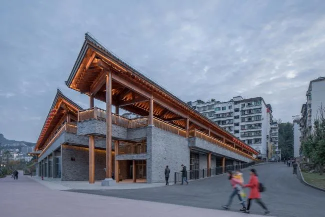 BIM建筑|解构的屋顶 | 云阳四方井办事建筑 / 深圳汤桦建筑设计