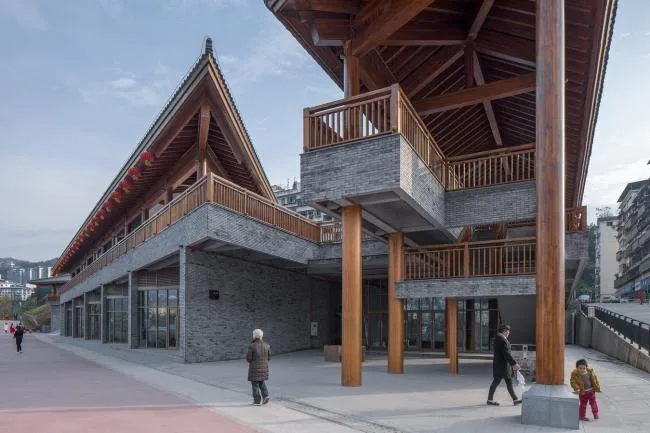 BIM建筑|解构的屋顶 | 云阳四方井办事建筑 / 深圳汤桦建筑设计