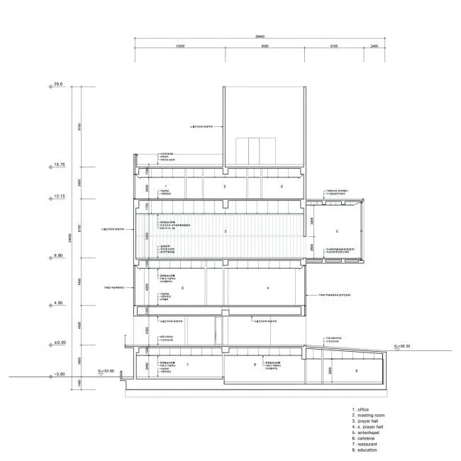 BIM建筑|似招手浸礼，如崇奉般沉寂耸立于年夜地：韩国dw教堂