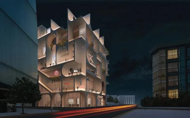 BIM建筑|自成一座宏大的城市雕塑：贝鲁特艺术博物馆