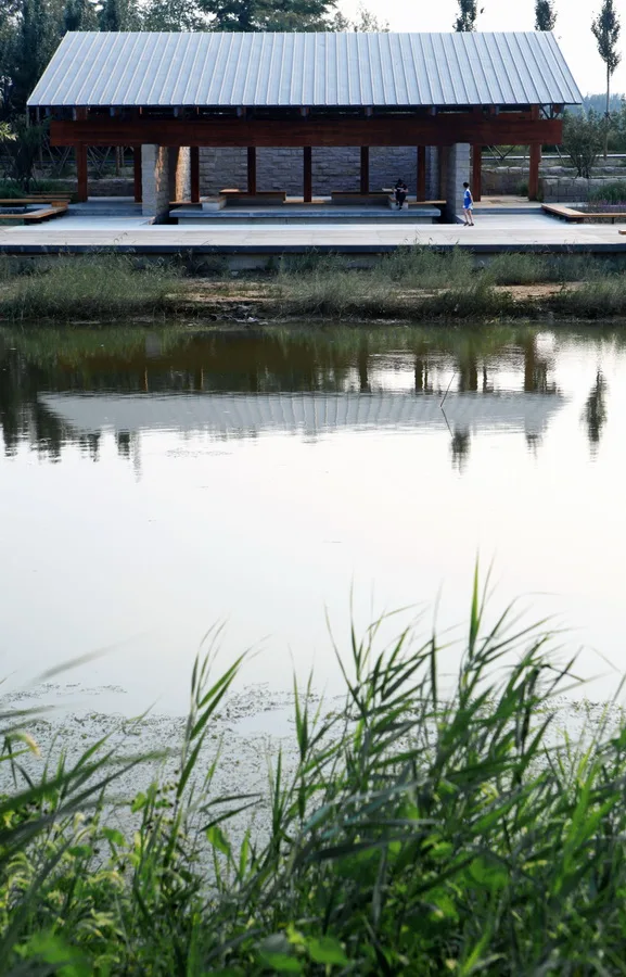 BIM建筑|梁亭——河北河间古洋河公园临水亭榭