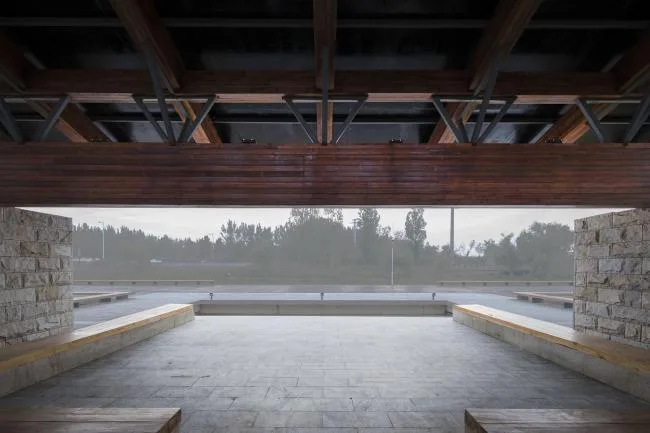 BIM建筑|梁亭——河北河间古洋河公园临水亭榭