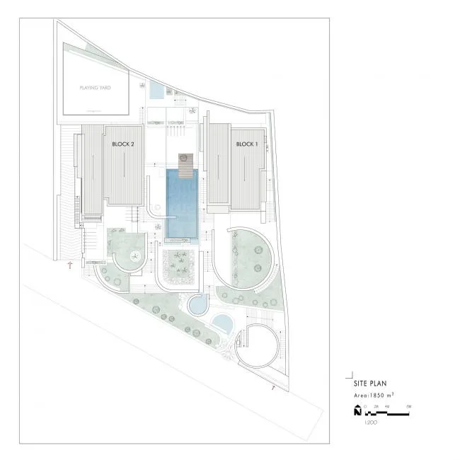 BIM建筑|背山面水，环坡而上的摩沙双子别墅